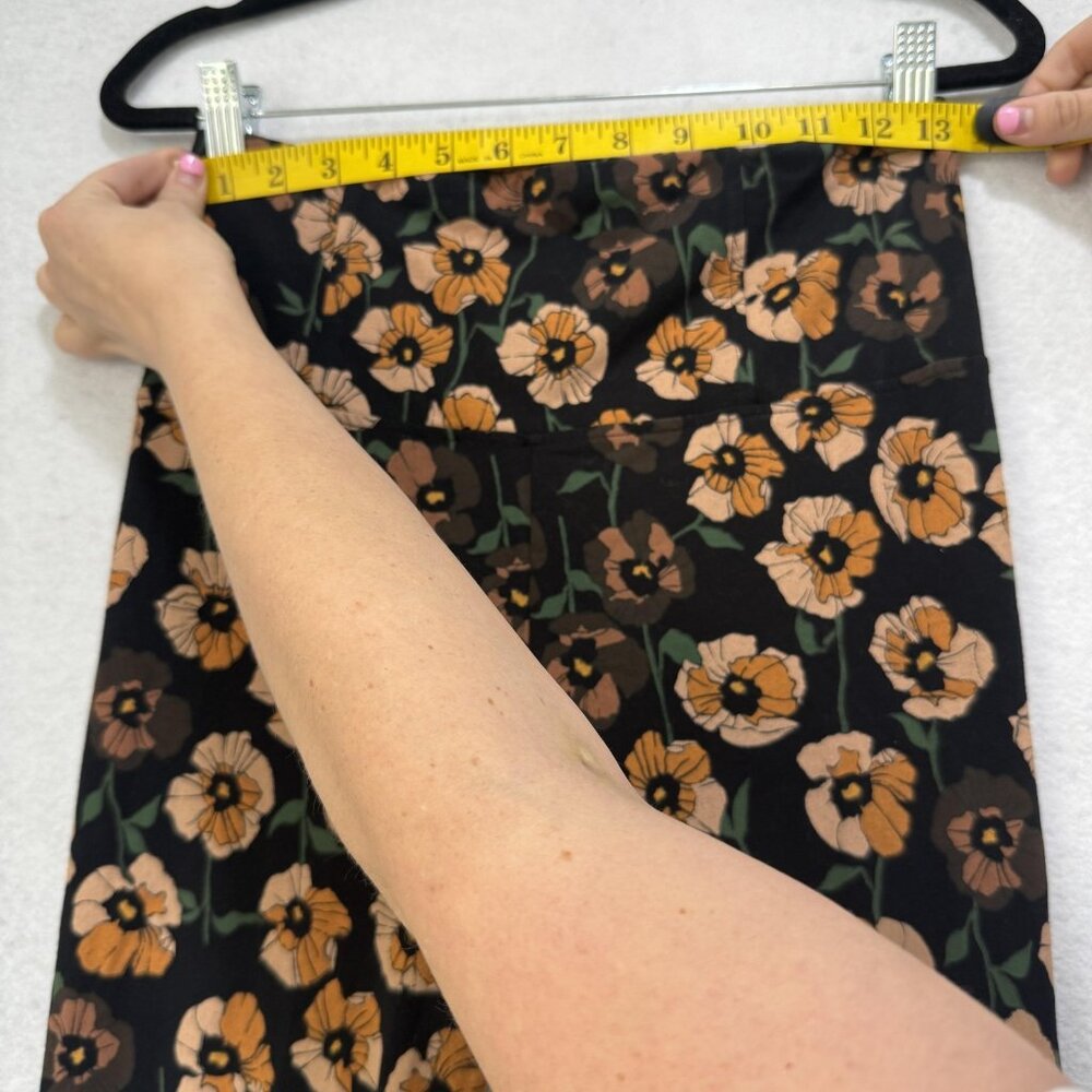 Sunday Best Leggings Womens Medium Floral Stretch High Rise Yoga Pants Athletic - Picture 3 of 7